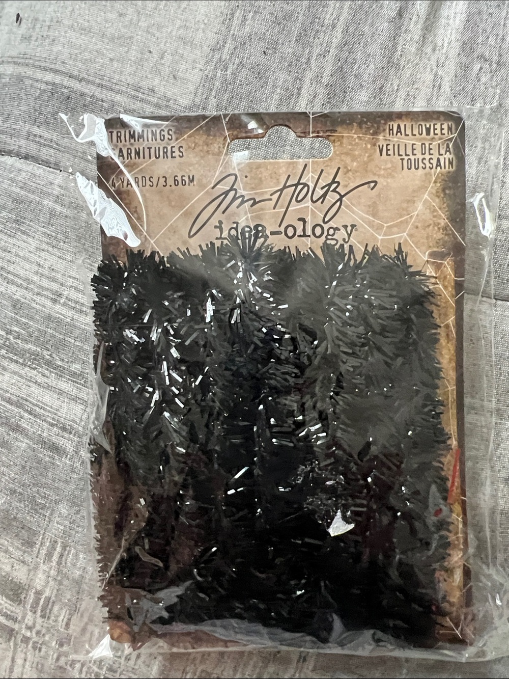 Tim Holtz Idea-ology Black Halloween Trimmings